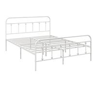 Homcom Bed Frame Metal White King