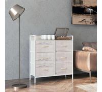 Bedroom Chest of Drawers 6 Drawer Dresser w/ Shelf, Natural HOMCOM Natural One Size