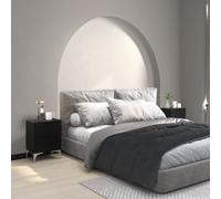 HOMCOM Bedside Tables Set of 2, Modern Nightstand with 2 Drawers, Small Sofa End Tables with Storage and Steel Legs for Bedroom, Living Room, Black Black