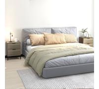 HOMCOM Bedside Tables Set Of 2 With 2 Drawers For Bedroom - Living Room - Grey | TJ Hughes