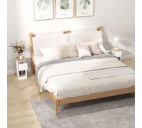 HOMCOM Bedside Tables Set of 2, Nightstands for Bedroom, Living Room, White HOMCOM White