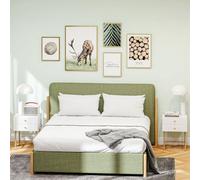 Homcom Bedside Tables Set Of 2 With 2 Drawers For Bedroom, White