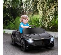 Homcom Bentley Bacalar Licensed 12V Kids Electric Ride-On W/ Remote - Black