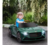 HOMCOM Bentley Bacalar officially Licensed 12V Kids Electric Ride-On w/ Remote - Green | TJ Hughes Grey