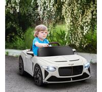 HOMCOM Bentley Bacalar Licensed 12V Kids Electric Ride-On w/ Remote - White