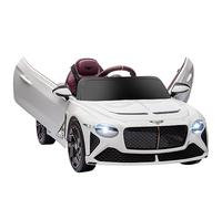 HOMCOM Bentley Bacalar Licensed 12V Kids Electric Ride-on With Remote - White, White