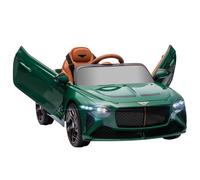 HOMCOM Bentley Bacalar Licensed, 12V Kids' Electric Ride-On with Remote Control, Battery Powered Electric Car for Kids with Suspension Wheels, Horn, Lights, for Ages 3-5 Years - Green