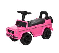 Homcom Benz G350 Kids Ride On Sliding Car W/ Under Seat Storage No Power In Pink Pink