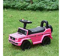 HOMCOM Benz G350 Kids Ride on Sliding Car w/ Under Seat Storage No Power Pink