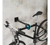 Bike Repair Stand, Wall Mount Bike Workstand w/ Adjustable Clamp HOMCOM Black One Size