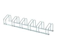 HOMCOM Bike Stand Parking Rack Floor or Wall Mount Bicycle Cycle Storage Locking Stand (6 Racks, Silver)