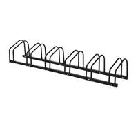 Homcom Bike Stand Parking Rack Floor or Wall Mount Bicycle Cycle Storage Locking Stand 179L x 33W x 27H (6 Racks