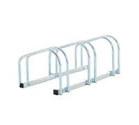 Homcom Bike Stand Parking Rack Floor or Wall Mount Bicycle Cycle Storage Locking Stand 76L x 33W x 27H (3 Racks