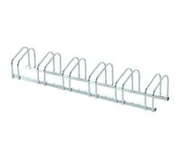 HOMCOM Bike Stand Parking Rack Floor or Wall Mount Bicycle Cycle Storage Locking Stand (6 Racks, Silver)