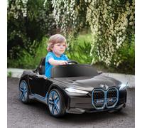 HOMCOM BMW i4 Licensed 12V Kids Electric Ride-On Car with Remote for 3-6 Years in Black HOMCOM Black