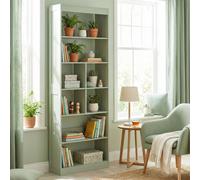 HOMCOM Bookcase, 6-Tier Bookshelf with Anti-Tipping Design, Green HOMCOM Green