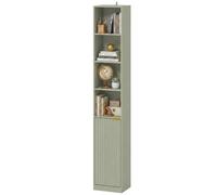 Homcom Bookcase Adjustable Shelf 6-Tier Light Green
