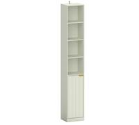 HOMCOM Bookcase Adjustable Shelf Bookshelf Anti-Tip Hardware 6-Tier Storage Cabinet Light Green