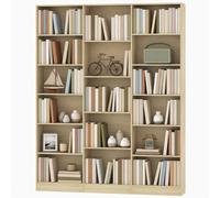HOMCOM Bookcase Freestanding Open Storage Shelf with 17 Compartments