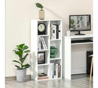 HOMCOM Bookcase Modern Bookshelf Cabinet for Home Office Rustic Brown