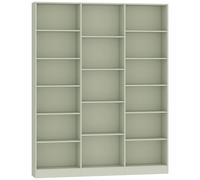HOMCOM Bookcase with Open Storage, 6-Tier Bookshelf with Anti-Tipping Hardware, Light Green