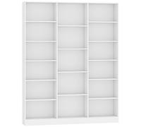 HOMCOM Bookcase with Open Storage, 6-Tier Bookshelf with Anti-Tipping Hardware, White