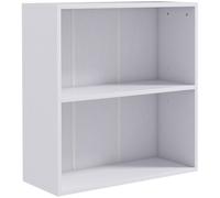 Homcom Bookshelf Display Storage Shelf With 2 Compartments For Study In White White