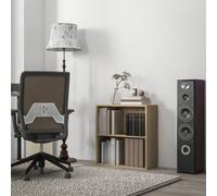 Homcom Bookshelf Display Storage Shelf With 2 Compartments For Study Natural