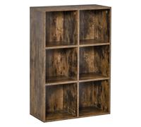 HOMCOM Cabinet Bookcase Storage Shelves Display for Study, Home