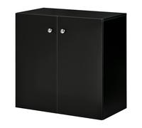 HomCom Freestanding Storage Cabinet Wooden Sideboard – 2 Shelves – Black