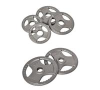 HOMCOM Cast Iron Olympic Weight for 2"/5cm Hole Dumbbell Handle Bar, 35kg | Set of 6, Dumbbell Plates, Barbell Weight, 2 x 5kg, 2 x 2.5kg, 2 x 10kg
