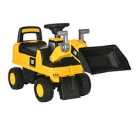 HOMCOM Cat Licensed Kids Construction Ride-on W/ Manual Shovel For 1-3 Years, Yellow