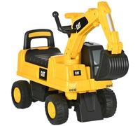 HOMCOM CAT Ride-On Digger w/ Controllable Shovel | Ages 1-3 | Safe & Storage Com