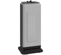 HOMCOM Ceramic Space Heater 2000W 3 Modes Adjustable Thermostat Black | Fan Electric Heater, Oscillation, Tip-Over and Overheat Protection, Low Energy, Bedroom