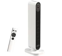 HOMCOM Ceramic Space Heater, 2000W Fan Electric Heater with 3 Modes, 15H Timer, Adjustable Thermostat, Oscillation, Remote Control, Tip-Over and Overheat Protection, Low Energy for Bedroom, White