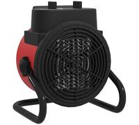 HOMCOM Portable Ceramic Electric Heater 1500W - Red, none