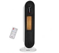 Ceramic Space Heater Indoor Tower Heater with 45 Degree Oscillation Remote Control 24H Timer Tip-Over & Overheating Protection 1200W/2000W PTC Portabl