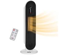 Ceramic Space Heater Indoor Tower Heater with 45 Degree Oscillation Remote Control 24H Timer Tip-Over & Overheating Protection 1200W/2000W PTC Portabl