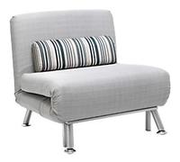 HOMCOM Chair Bed 833-066V71GY Grey