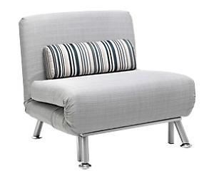 HOMCOM Chair Bed 833-066V71GY Grey