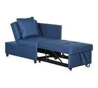 HOMCOM Chair Bed 839-859V70BU Blue