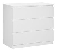 Homcom Chest Of Drawers 3-Drawer Storage Organiser Unit For Bedroom Living Room White