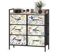 Homcom Chest Of Drawers For Bedroom, Fabric Dresser With Shelf Multi Small