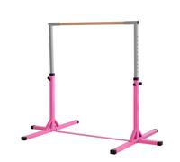 HOMCOM Childs Gymnastics Horizontal Bar- Pink | TJ Hughes