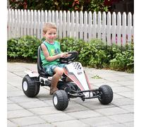 Homcom Racing Style Pedal Childs Go Kart, none