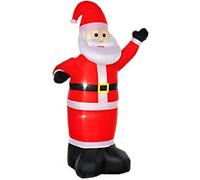 HOMCOM Christmas Inflatable Red 80 x 150 x 248 cm