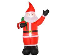 HOMCOM 2.4m Christmas Inflatable Santa Holiday Yard Decoration with LED Lights, Indoor Outdoor Lawn Blow Up Decor Aosom UK