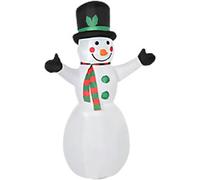 HOMCOM Christmas Inflatable White 72 x 130 x 193 cm