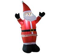 Homcom Christmas Santa Claus Inflatable Red 40 x 120 cm