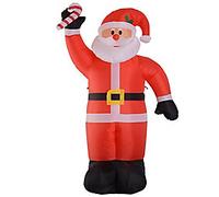 Homcom Christmas Santa Claus Inflatable Red 90 x 240 cm